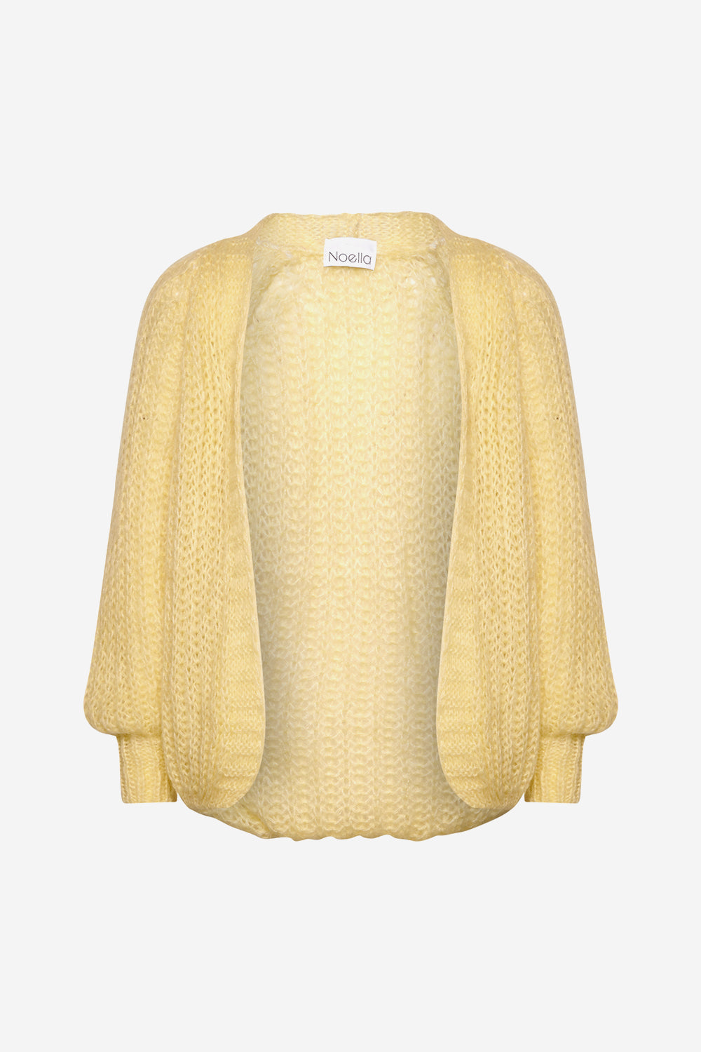 Noellas Joseph Knit Cardigan Solid Yellow. Køb Cardigans hos www.noellafashion.dk