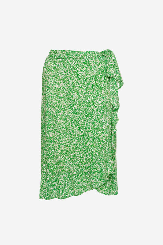 Joyce Skirt Viscose Green Flower