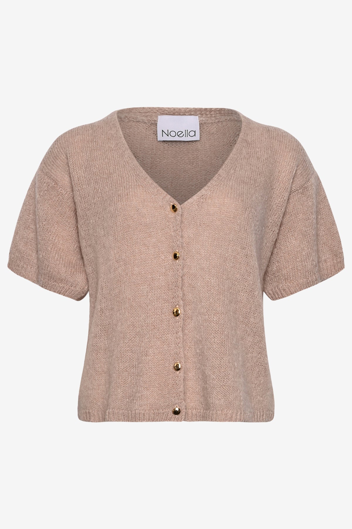 Noellas Jules Knit Cardigan Oatmeal. Køb Cardigans hos www.noellafashion.dk