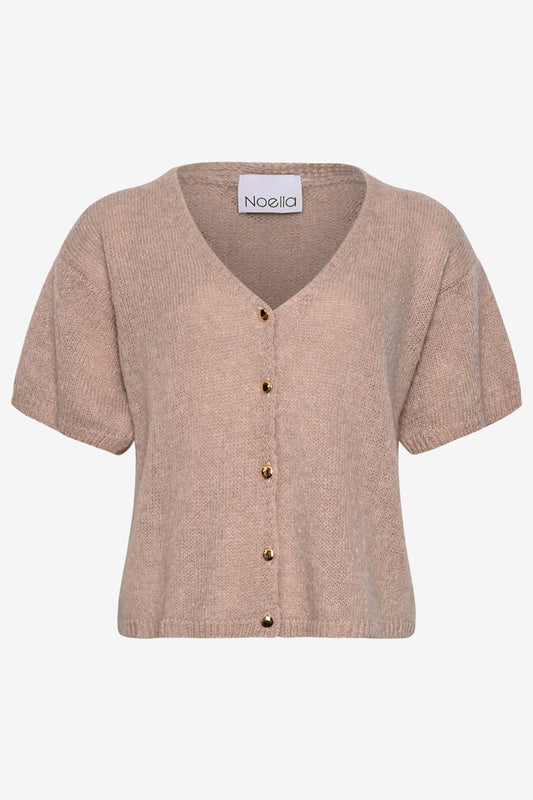 Noellas Jules Knit Cardigan Oatmeal. Køb Cardigans hos www.noellafashion.dk