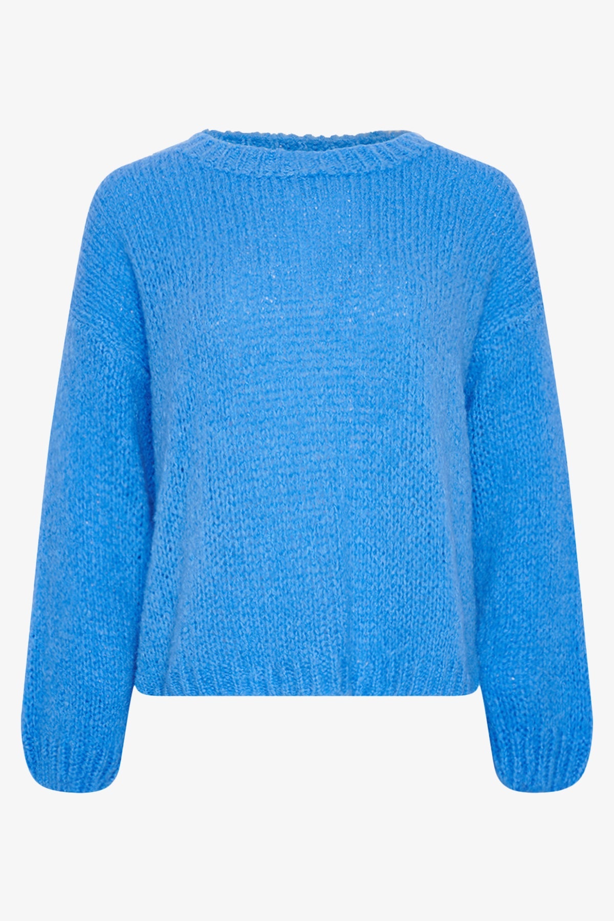 Noellas Juno knit Blue. Køb Striktrøjer hos www.noellafashion.dk