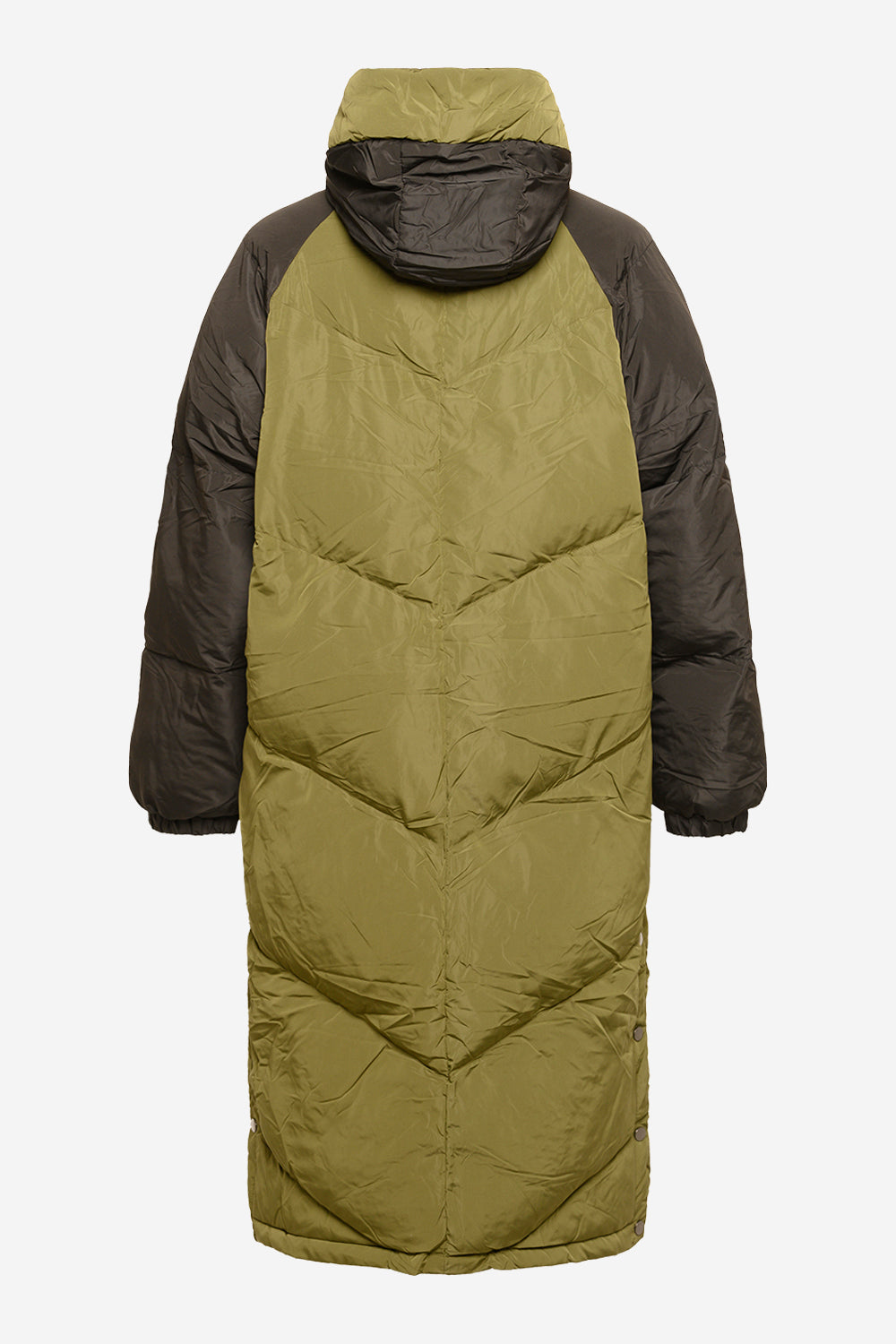 Kaila Oversize Puffer Coat Black/army Mix