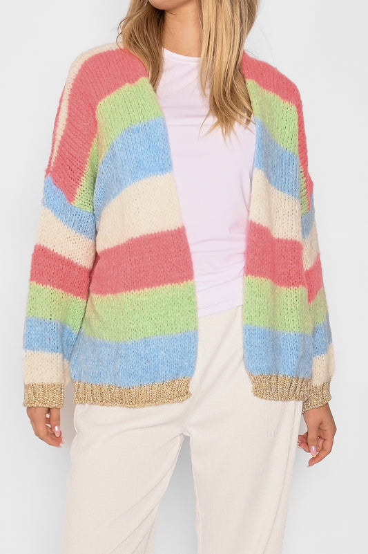 Kala Knit Cardigan Rainbow