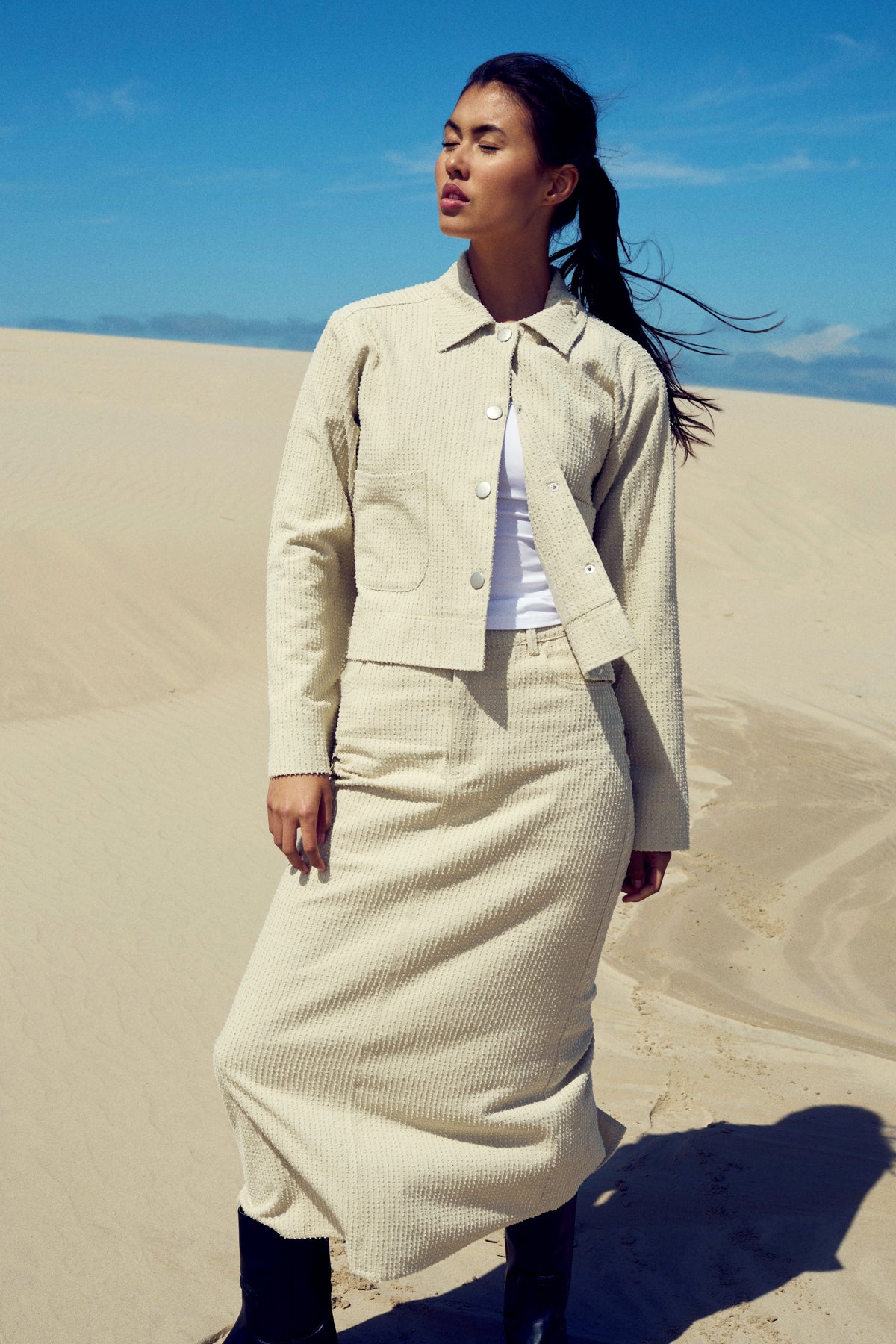 Noellas Kanoa Skirt Oyster.