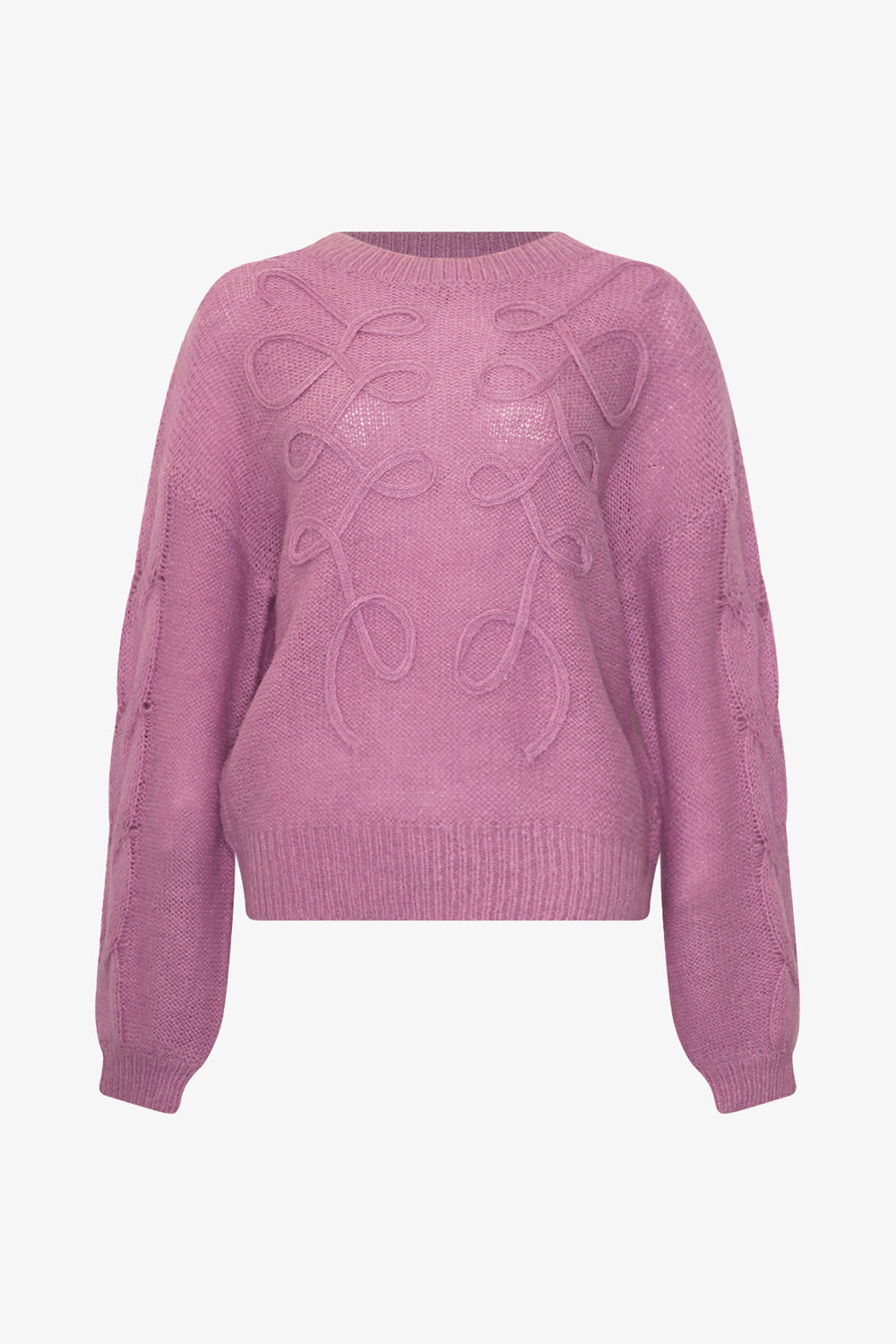 Noellas Karessa Knit Orchid Pink. Køb Striktrøjer hos www.noellafashion.dk