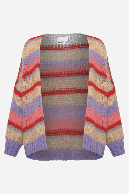 Noellas Kariann Knit Cardigan Claire Stripe. Køb Cardigans hos www.noellafashion.dk