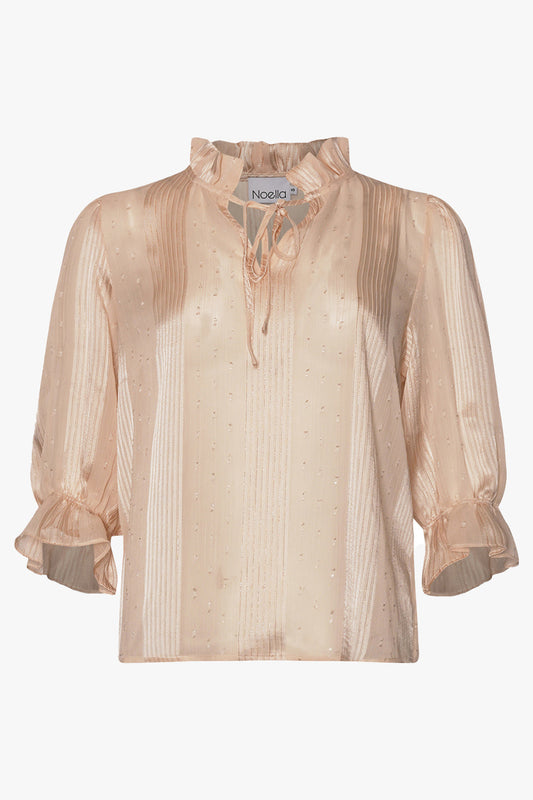 Noellas Karson Blouse Ivory. Køb Bluser hos www.noellafashion.dk