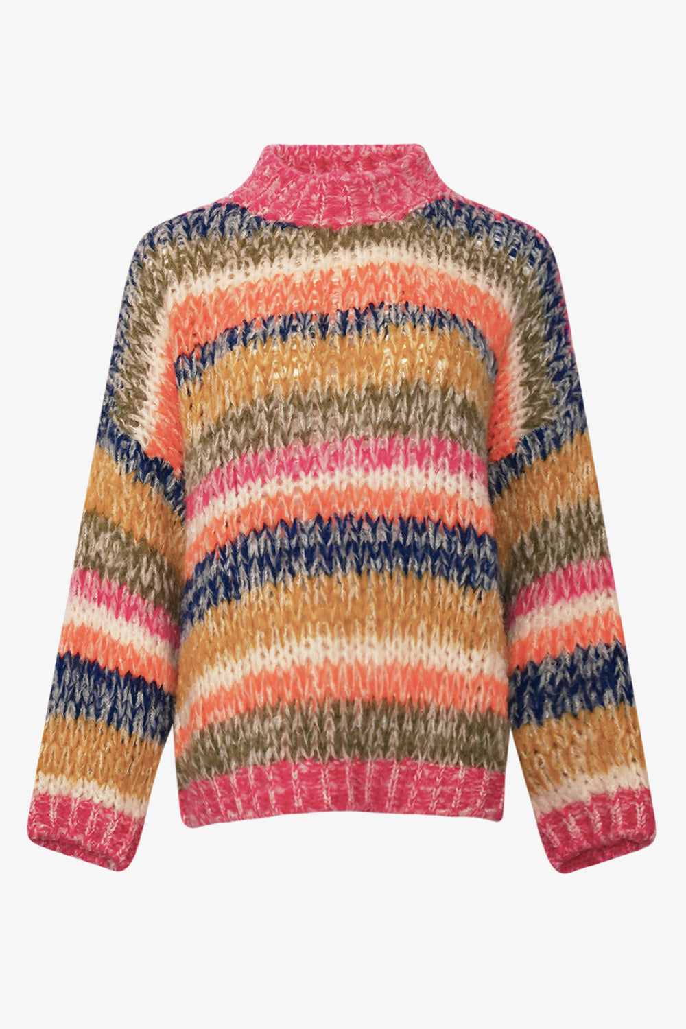Noellas Keiko Knit Tundra Stripe. Køb Striktrøjer hos www.noellafashion.dk