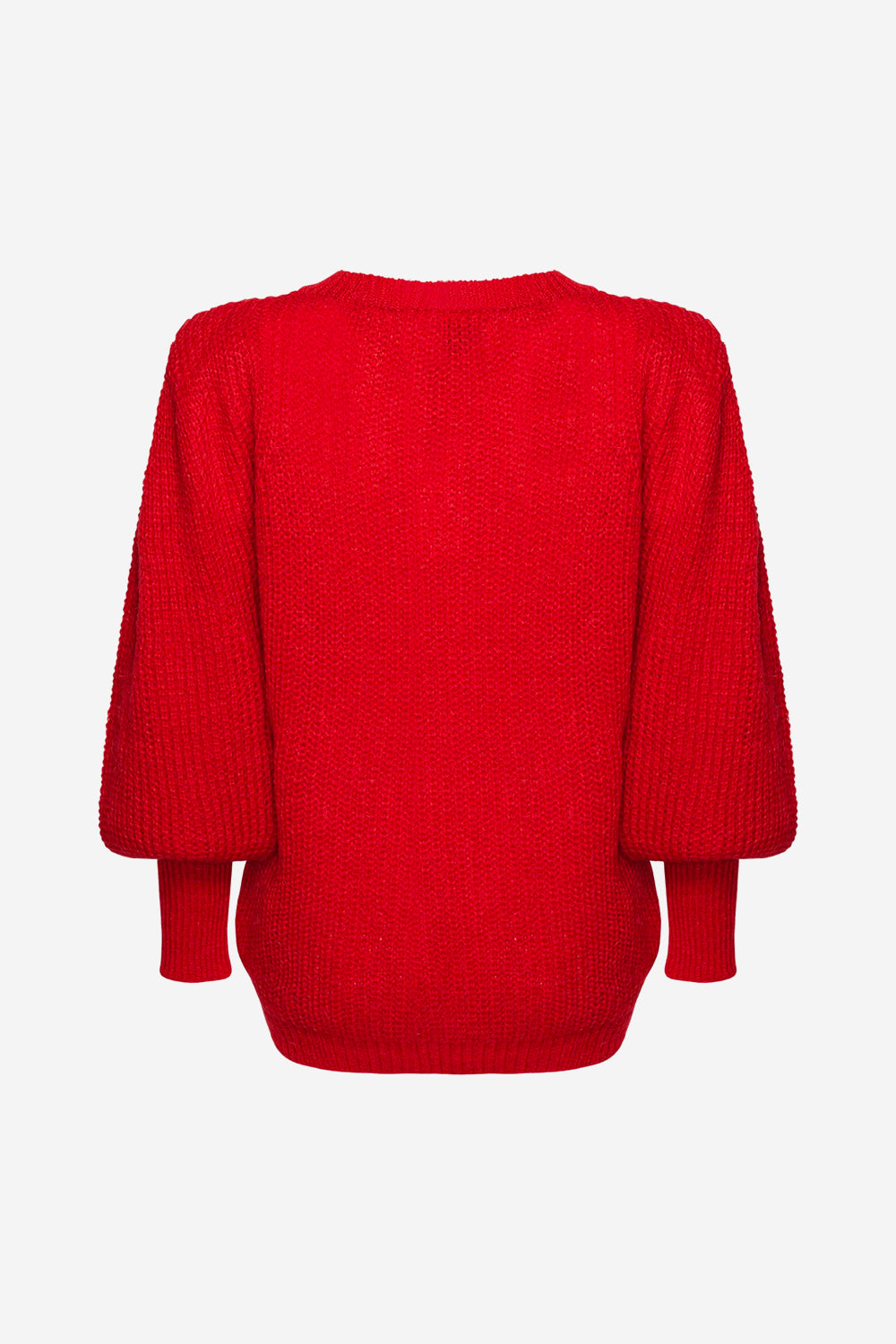 Noellas Ken Knit Blouse Red. Køb Striktrøjer hos www.noellafashion.dk