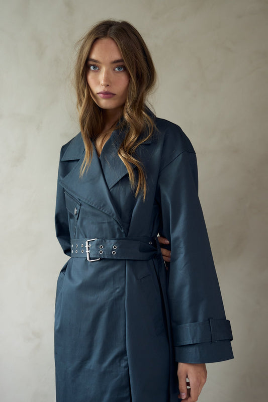 Noellas Kenadee Coat Asphalt Grey. Køb Jakker hos www.noellafashion.dk