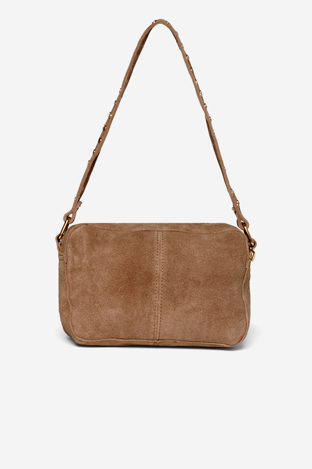 Kendra Bag Real Suede W. Gold Taupe