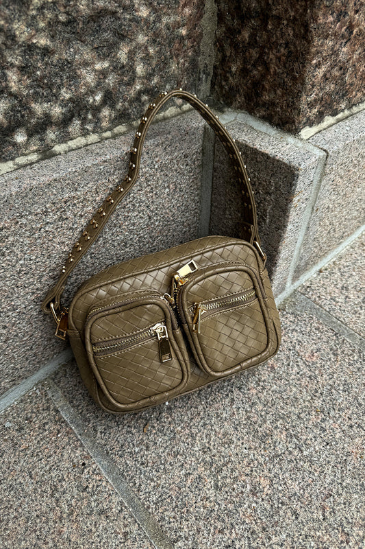 Noellas Kendra Bag w. Gold Warm Sand. Køb Tasker hos www.noellafashion.dk