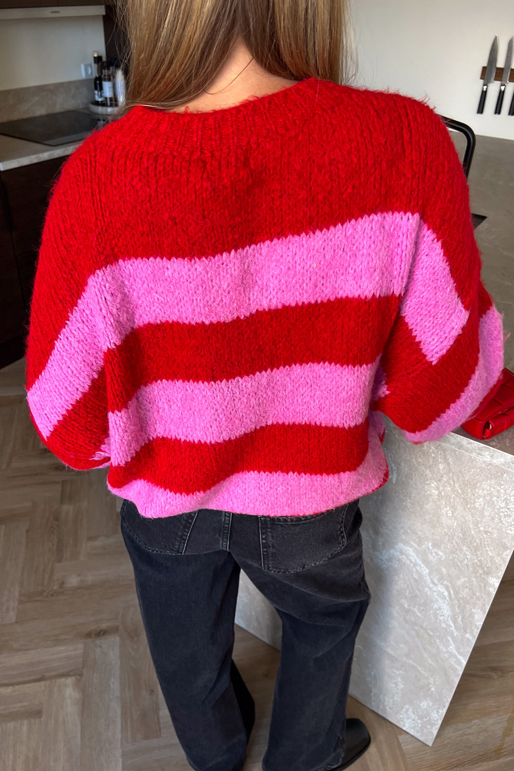 Kia Knit Red Pink Mix