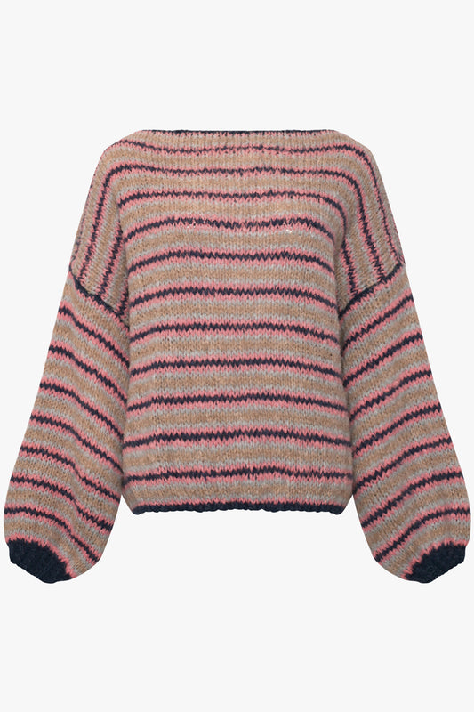 Noellas Kianella Knit Toma Sky Blue. Køb Striktrøjer hos www.noellafashion.dk