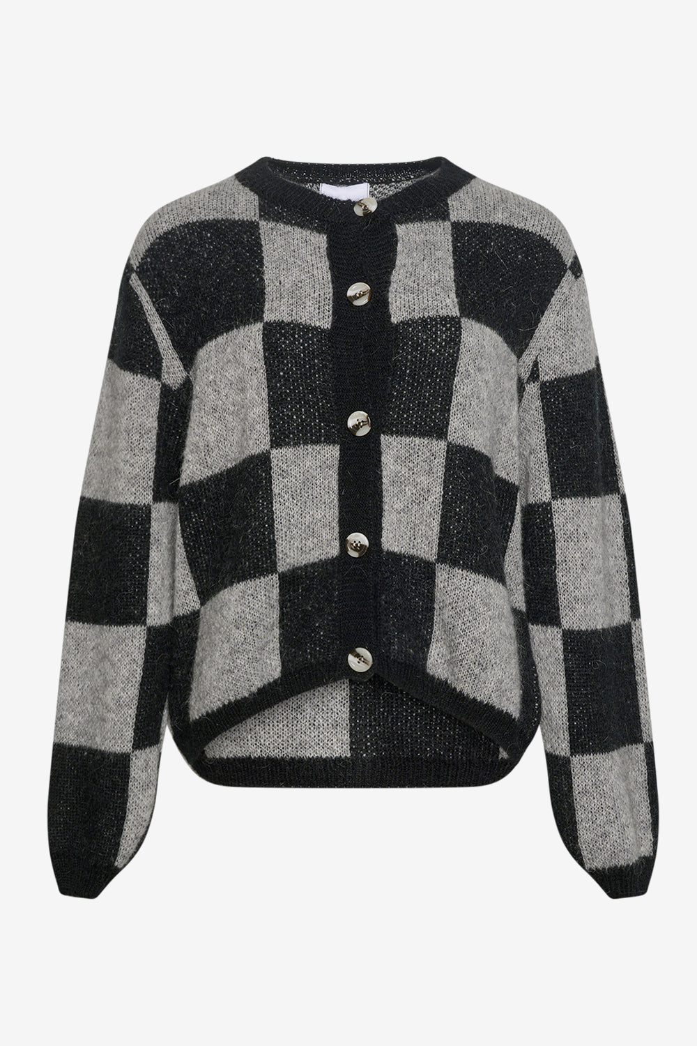 Noellas Kiana Knit Cardigan Black/Grey. Køb Cardigans hos www.noellafashion.dk