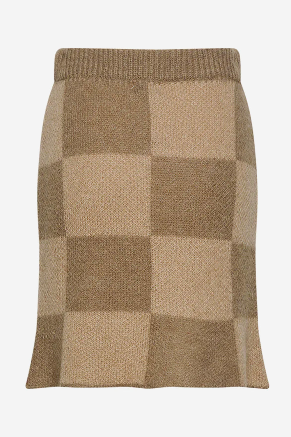 Kiana Knit Skirt Brown/Sand