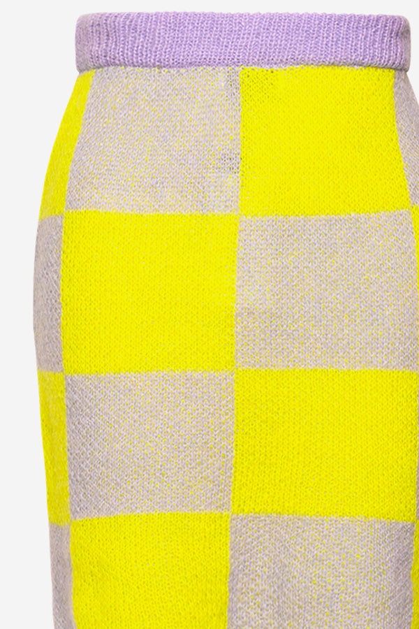 Kiana Knit Skirt Lilac/Yellow Mix