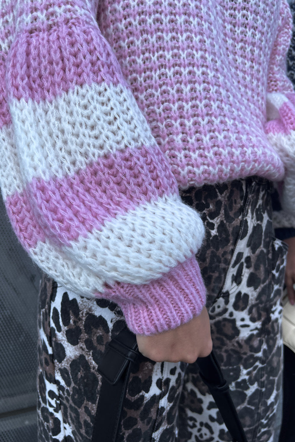 Kimba Knit Rose Ivory Mix