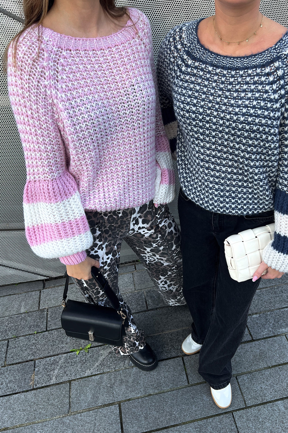 Kimba Knit Rose Ivory Mix