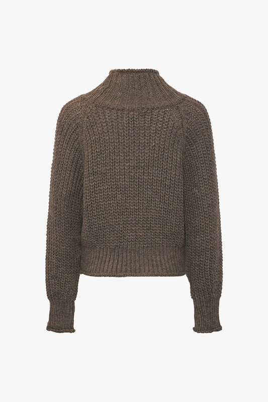 Noellas Kissie Knit Mud Melange. Køb Striktrøjer hos www.noellafashion.dk