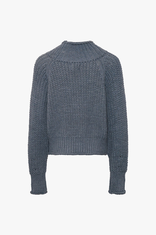 Noellas Kissie Knit Indigo Melange. Køb Striktrøjer hos www.noellafashion.dk