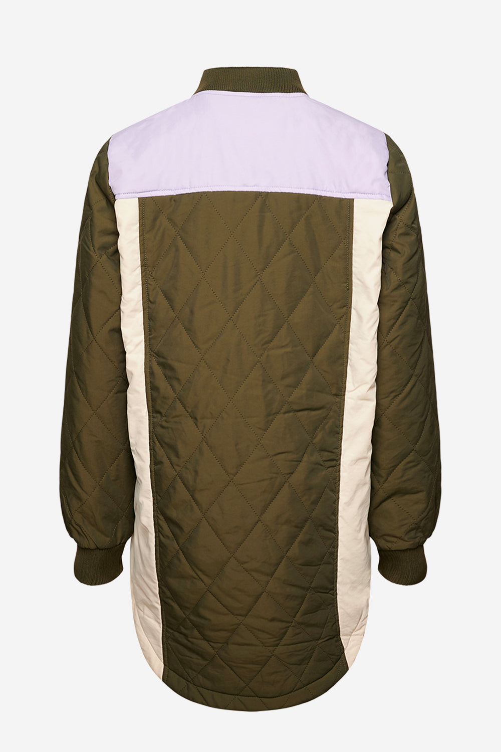 Kumi Quilt Jacket Contrast Army