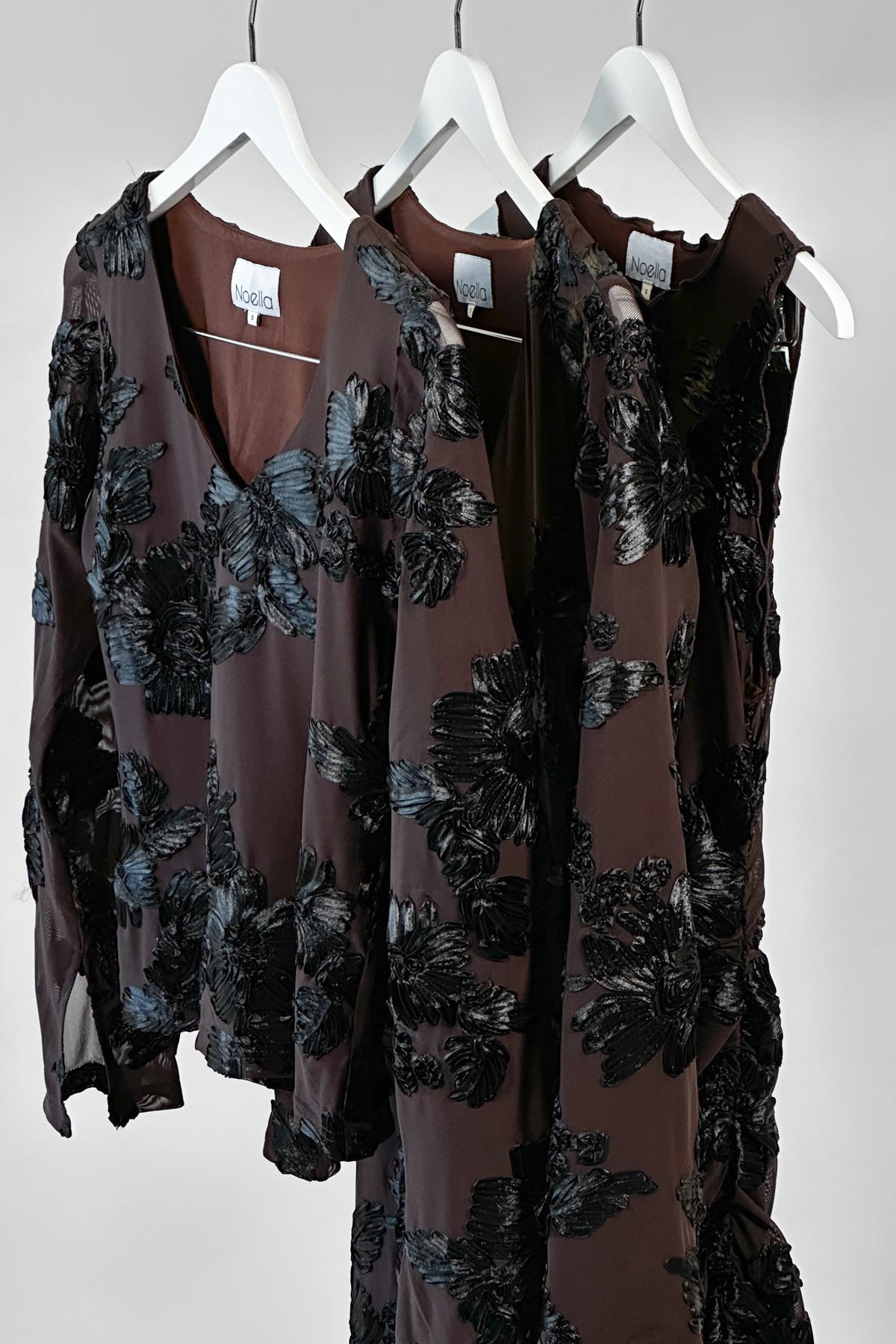 Joanette Dress Chocolate Black