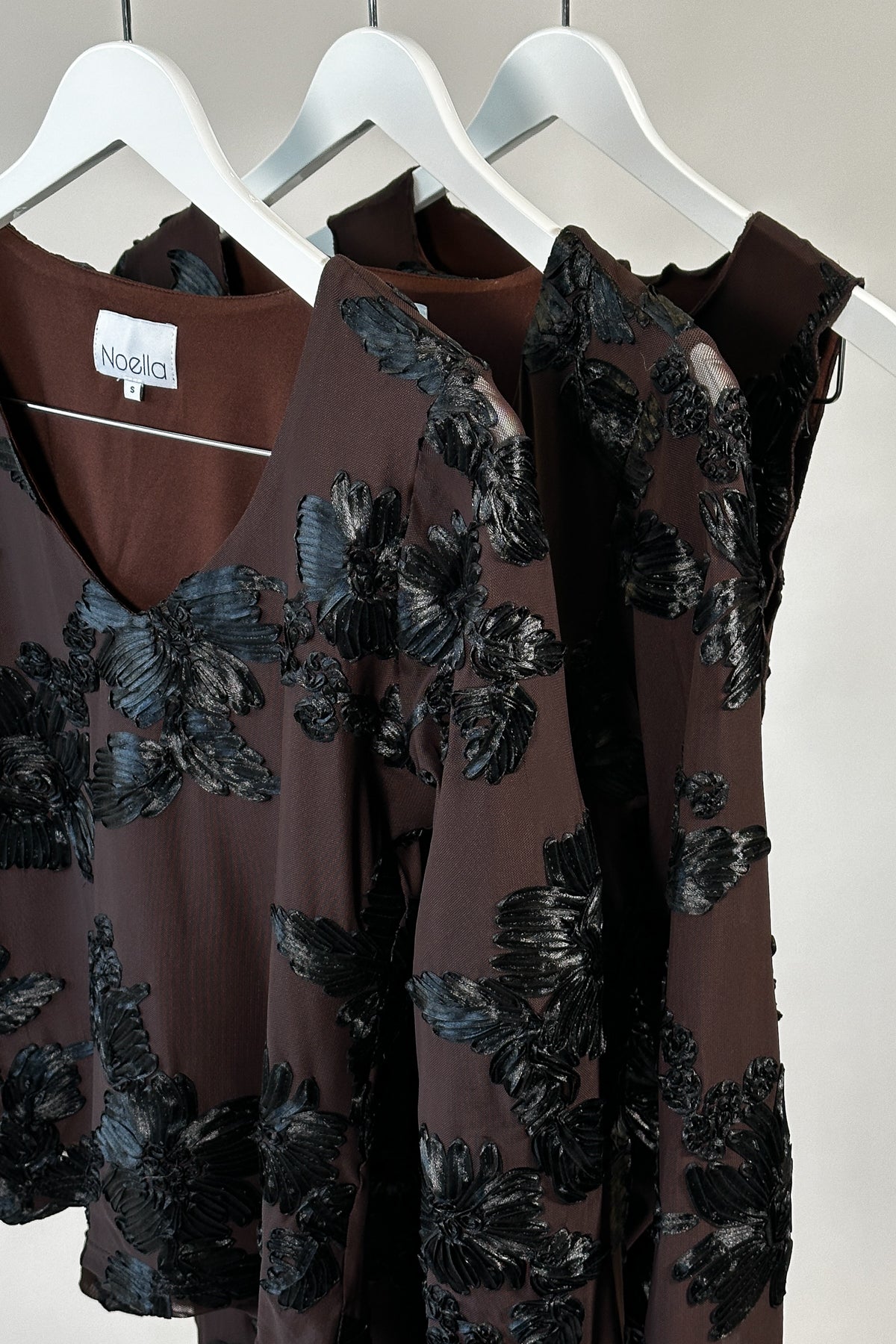 Lavinia Dress Chocolate Black