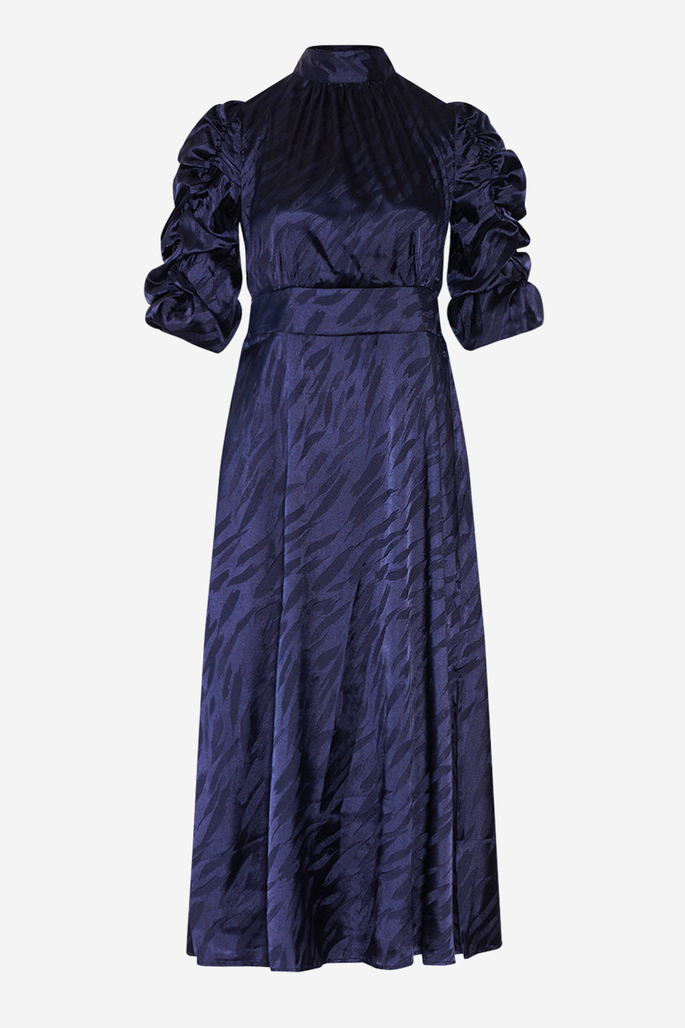 Noellas Leo Long Dress Navy. Køb Kjoler hos www.noellafashion.dk