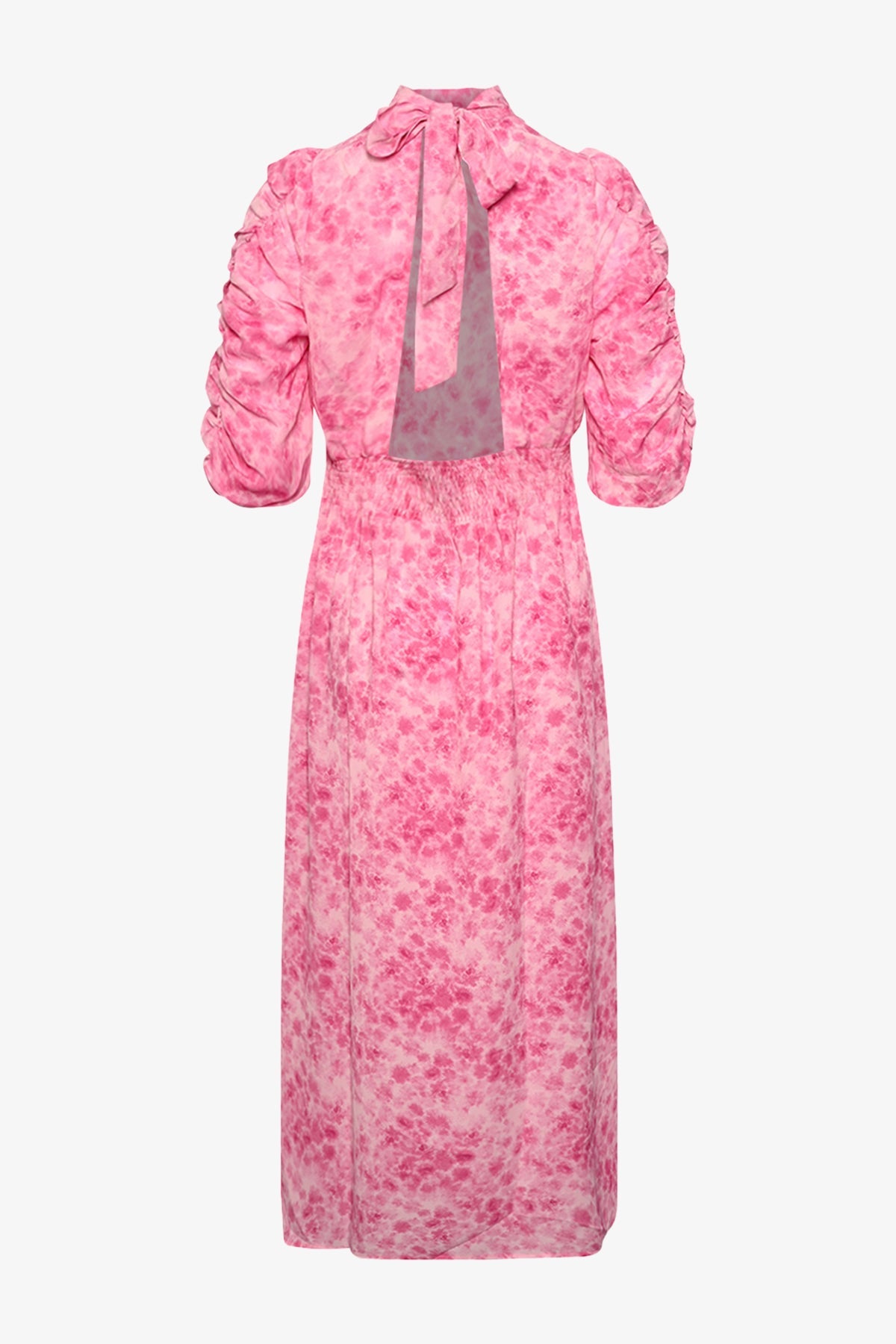 Leo long Dress Trudy Pink Print