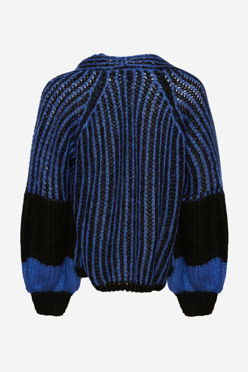 Liana Knit Cardigan Black/Electric Blue