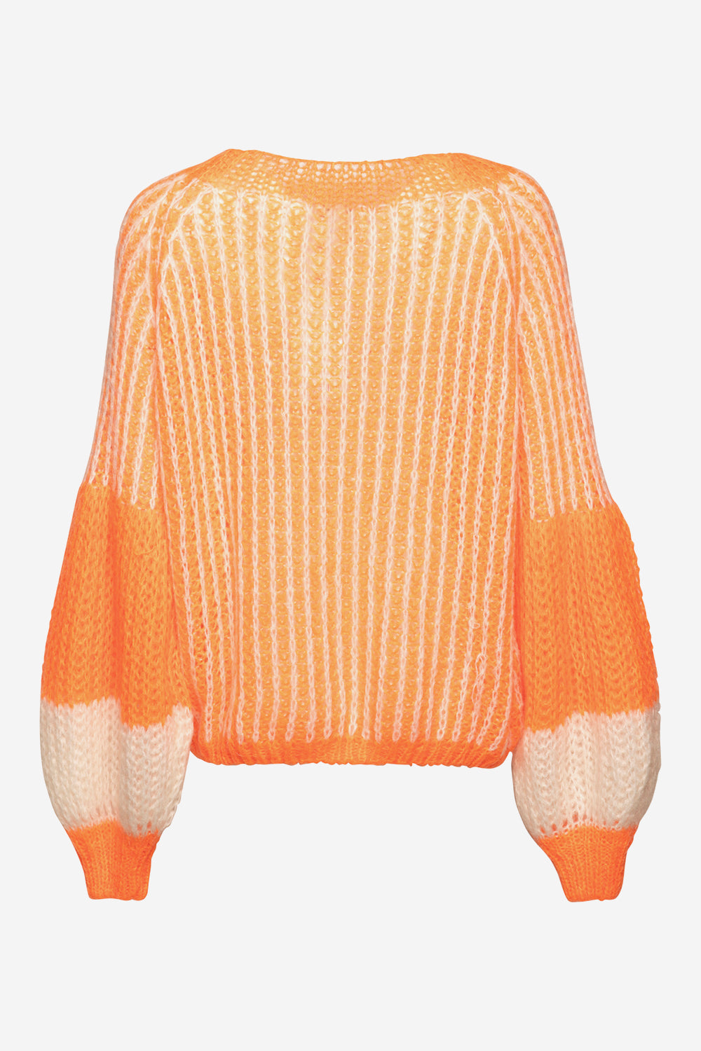 Liana Knit Sweater Orange/White