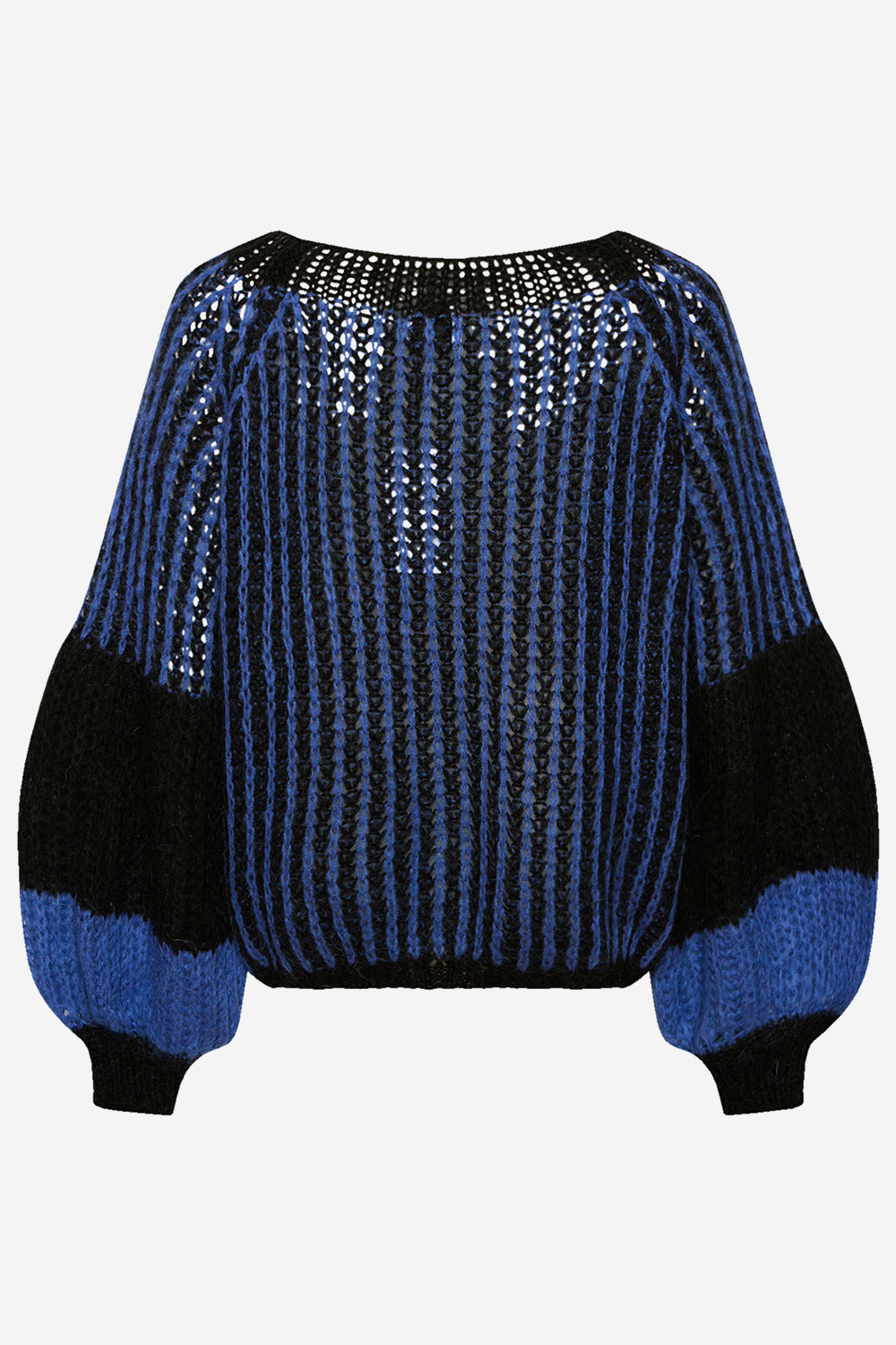 Liana Knit Sweater Black/Electric Blue