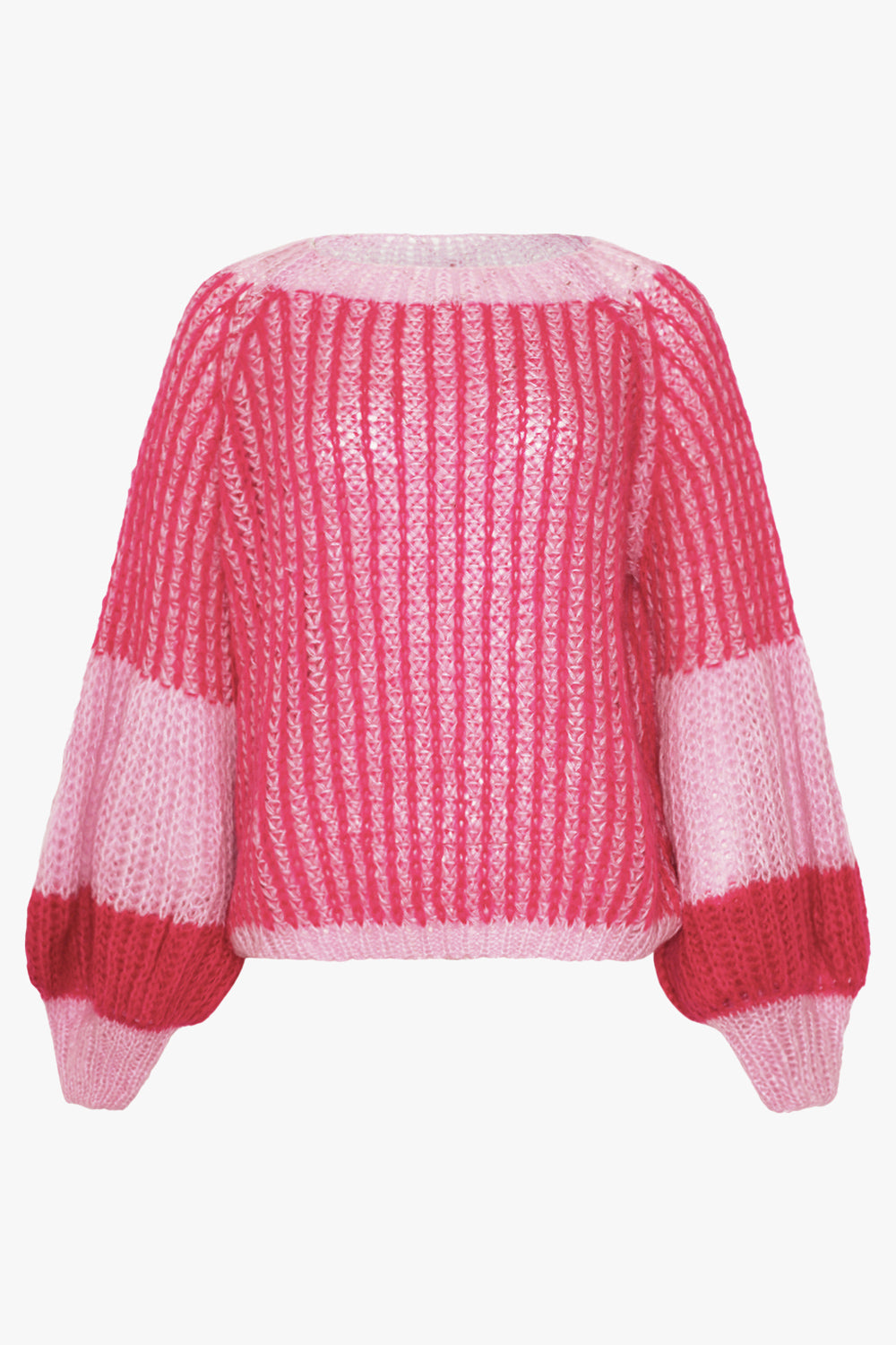 Noellas Liana Knit Sweater Pink Bubblegum. Køb Striktrøjer hos www.noellafashion.dk