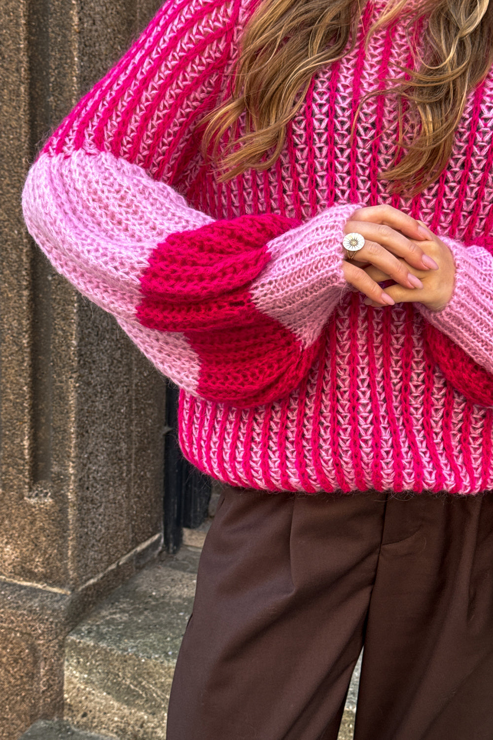 Liana Knit Sweater Pink Bubblegum