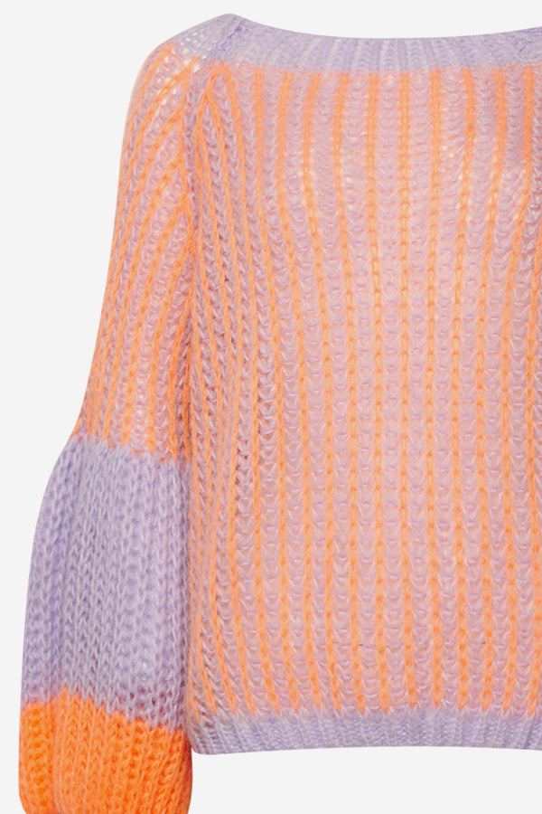 Liana Knit Sweater Lilac/Apricot Mix