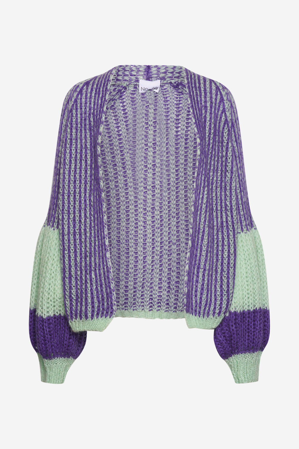 Noellas Liana Knit Cardigan Lilac/Sage. Køb Cardigans hos www.noellafashion.dk