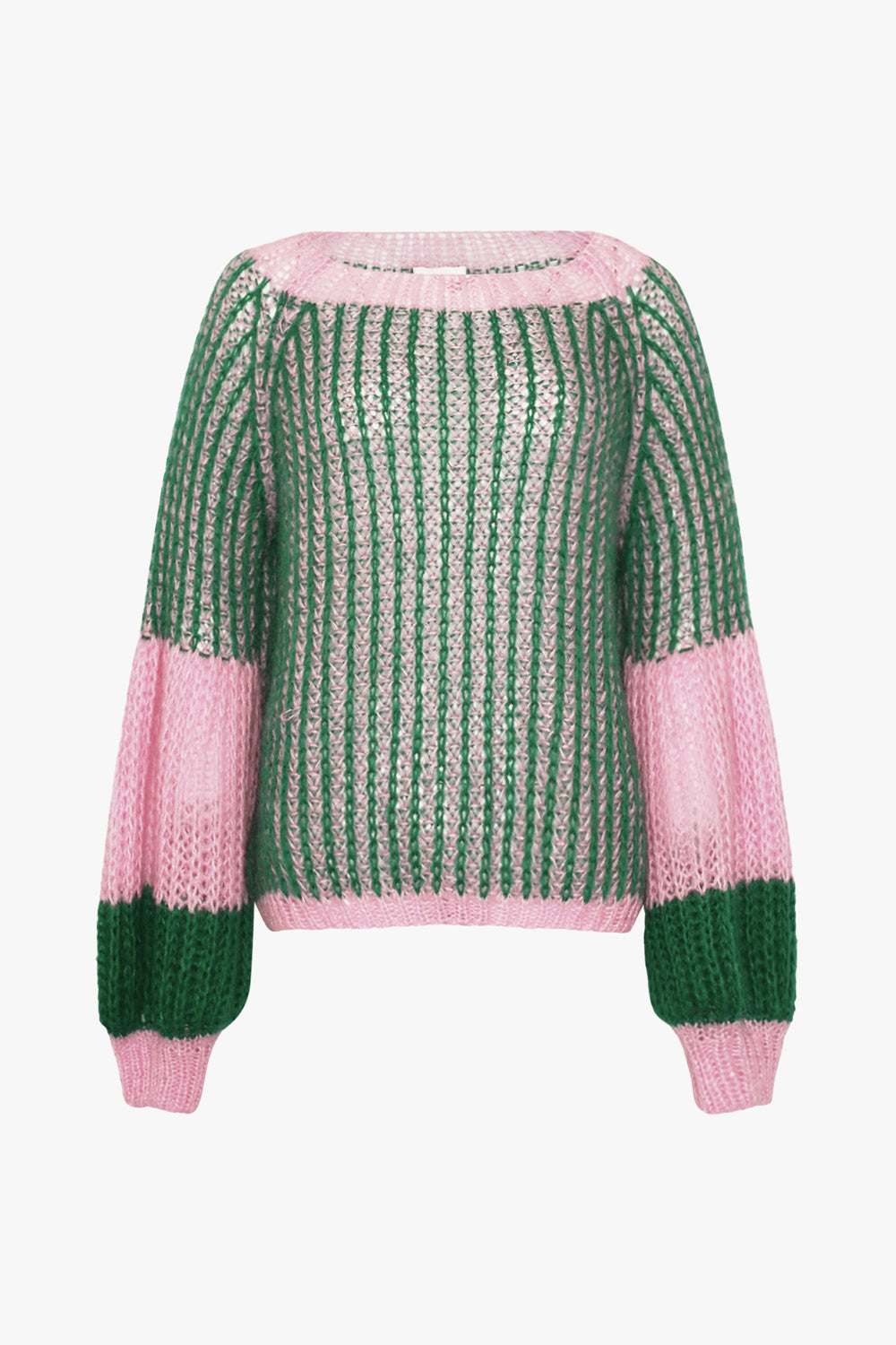 Liana Knit Sweater Green Bubblegum