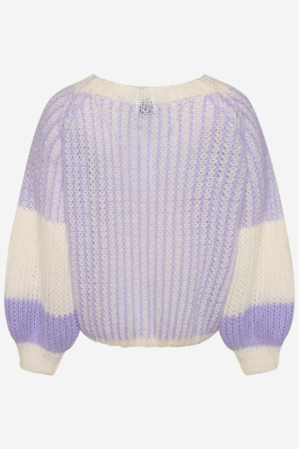 Liana Knit Sweater Lavender/White