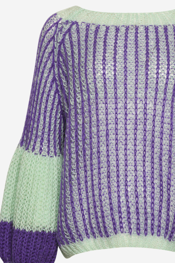 Liana Knit Sweater Lilac/Sage