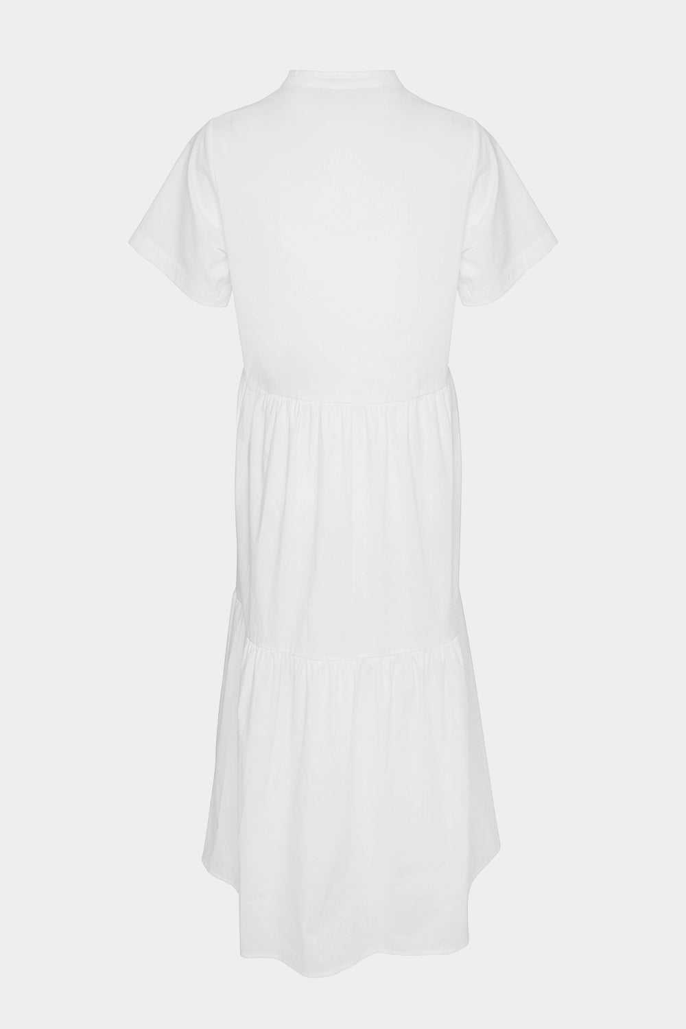 Lipe Long Dress Short Sleeve Cotton White