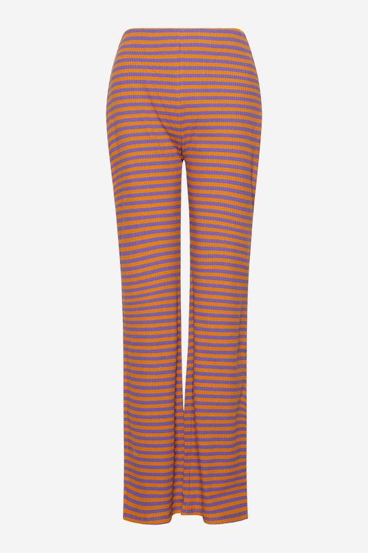 Noellas Luelle Flare Pants Lilac/orange. Køb Bukser hos www.noellafashion.dk