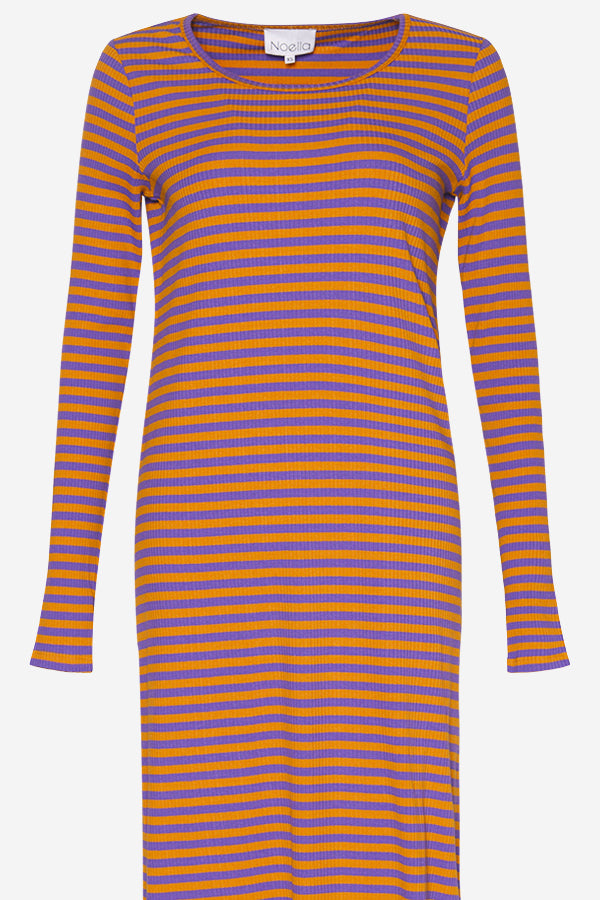 Luelle Dress LS Lilac/orange