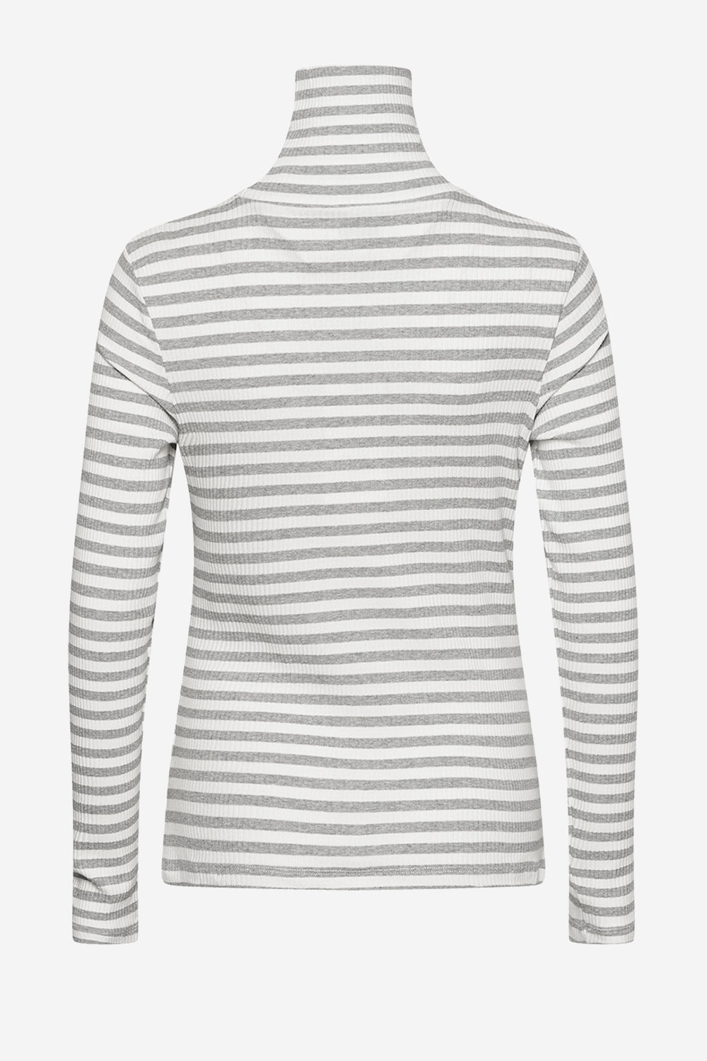 Luelle T-shirt Rollneck Grey Mel/cream