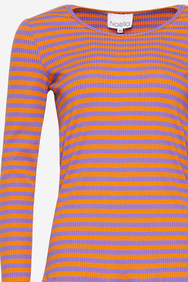 Luelle Tee Long Sleeve Lilac/orange Mix