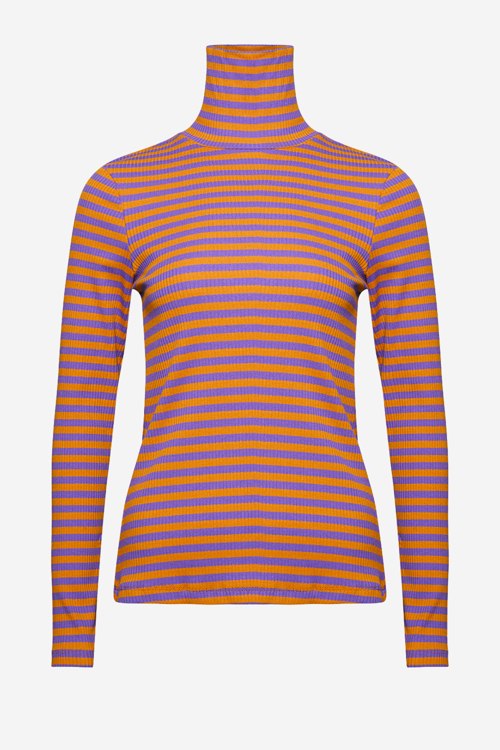 Noellas Luelle T-shirt Rollneck Lilac/orange Mix. Køb Bluser hos www.noellafashion.dk