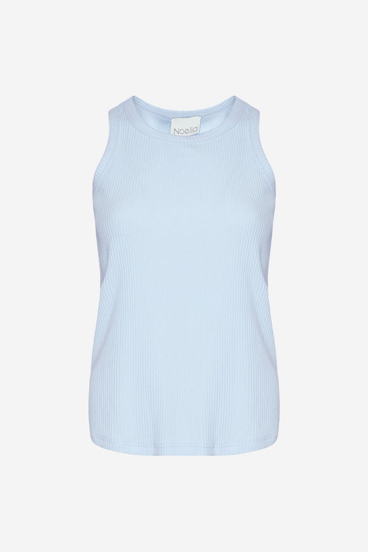 Noellas Luelle Tanktop Light blue. Køb T-shirts / Toppe hos www.noellafashion.dk