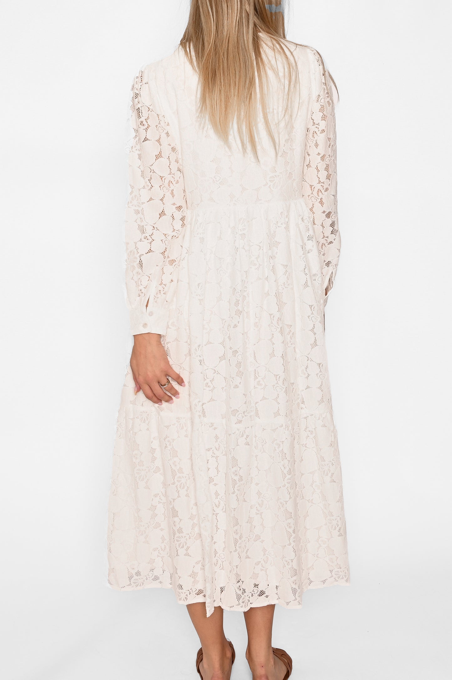 Macenna Long Dress White