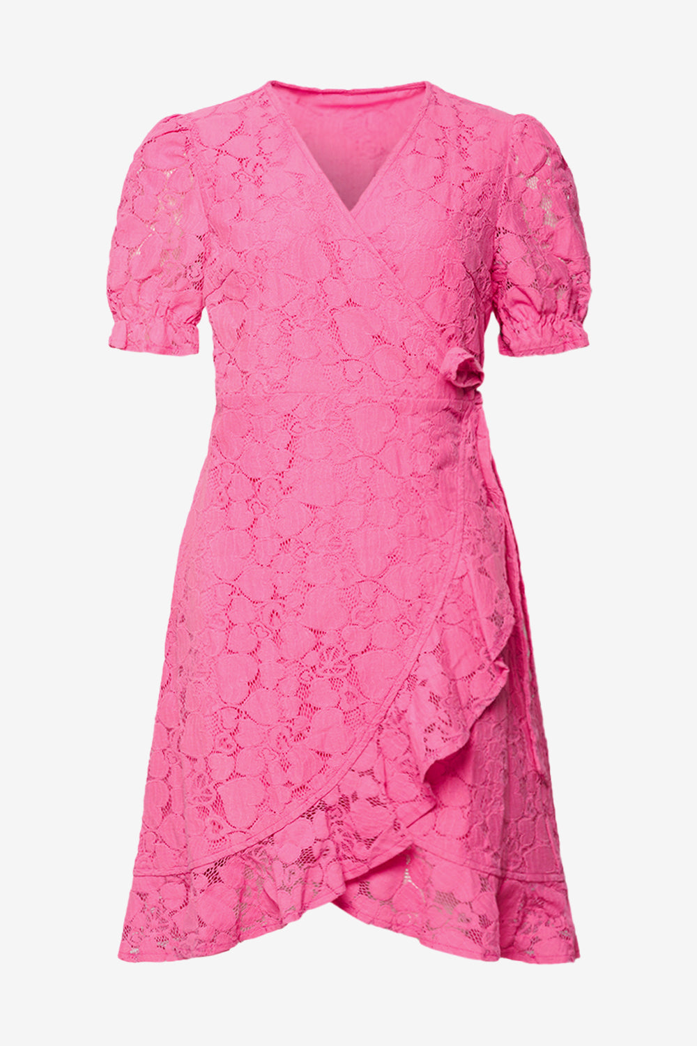 Noellas Macenna Wrap Dress Candy pink. Køb Kjoler hos www.noellafashion.dk