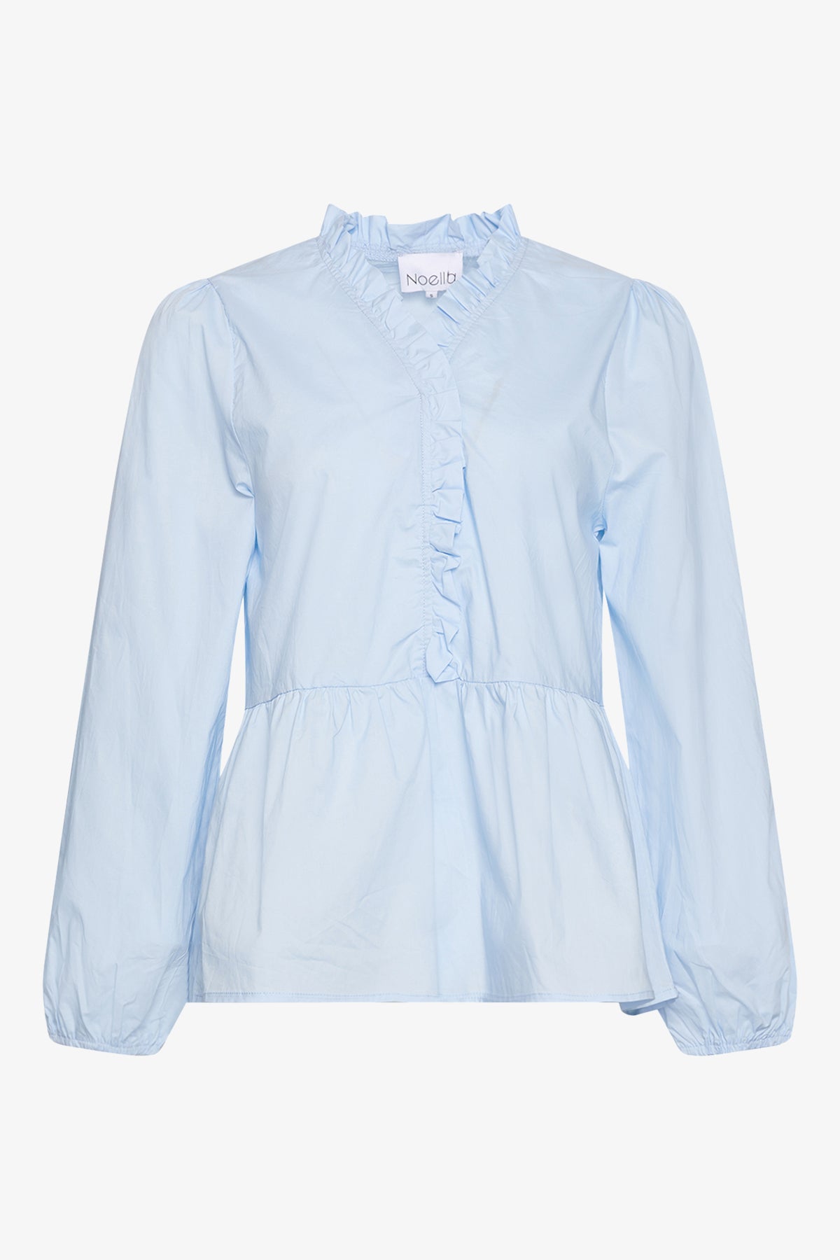 Noellas Matti Blouse Poplin Light Blue. Køb Bluser hos www.noellafashion.dk